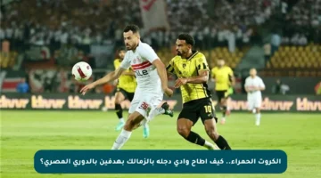 الكروت الحمراء.. كيف أطاح وادي دجلة بالزمالك بهدفين بالدوري المصري؟